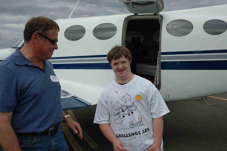 Corbin Chanter getting his wings